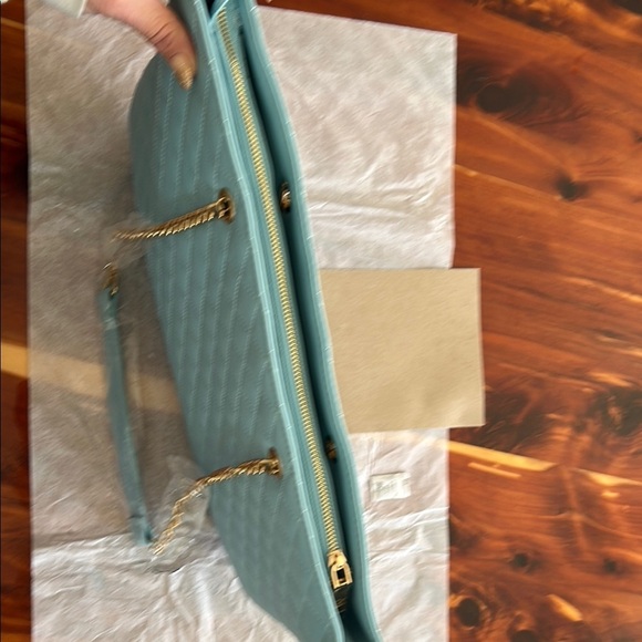 Quilted Blue Tote Bag​ - Picture 6 of 7